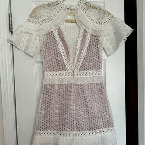Saylor White Mini Dress